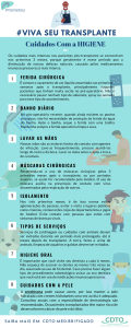 Cuidados com a higiene após o transplante de fígado.