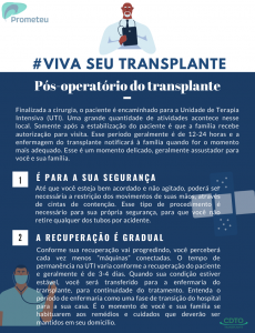 Recuperação de pós-operatório no transplante de fígado
