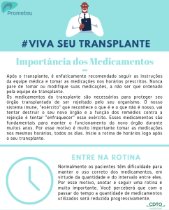 Importância dos medicamentos no pós-transplante de fígado.
